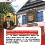 Alfais Muhammad : Investor Harus Perhatikan RTRW Mamuju