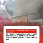 Kebakaran di Ponpes Hidayatullah Mamuju