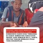 Pasangan Lansia di Kalukku Tinggal di Gubuk Reot, Suami Sakit Stroke