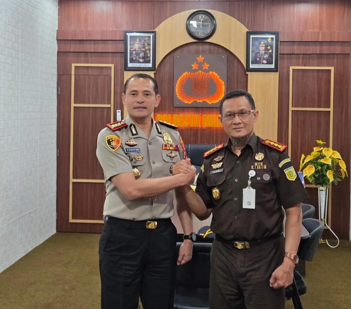 Perkuat Sinergi Penegakan Hukum, Kapolresta Terima Kunjungan Kajari Mamuju