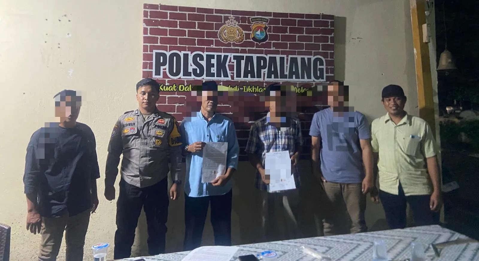 Polsek Tapalang Damaikan Sengketa Warisan Saudara Kandung
