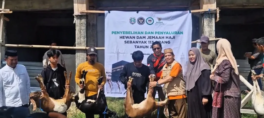 Jemaah Haji Asal Mateng Tunaikan Kurban Dam, Pertama di Sulbar Diikuti 113 Jemaah