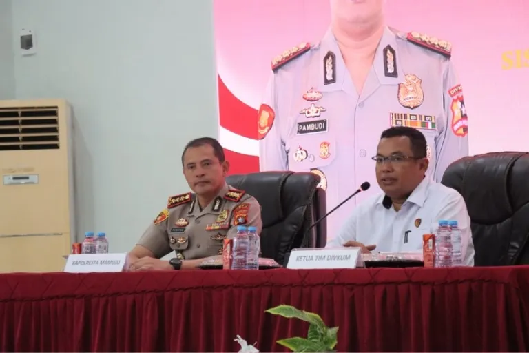 Divisi Hukum Polri Asistensi Sisdivkum dan JDIH di Polresta Mamuju
