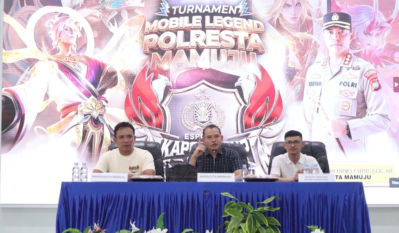 Kapolresta Mamuju Buka Turnamen E-Sport Kapolri Cup, Gen Z Antusias Bertanding