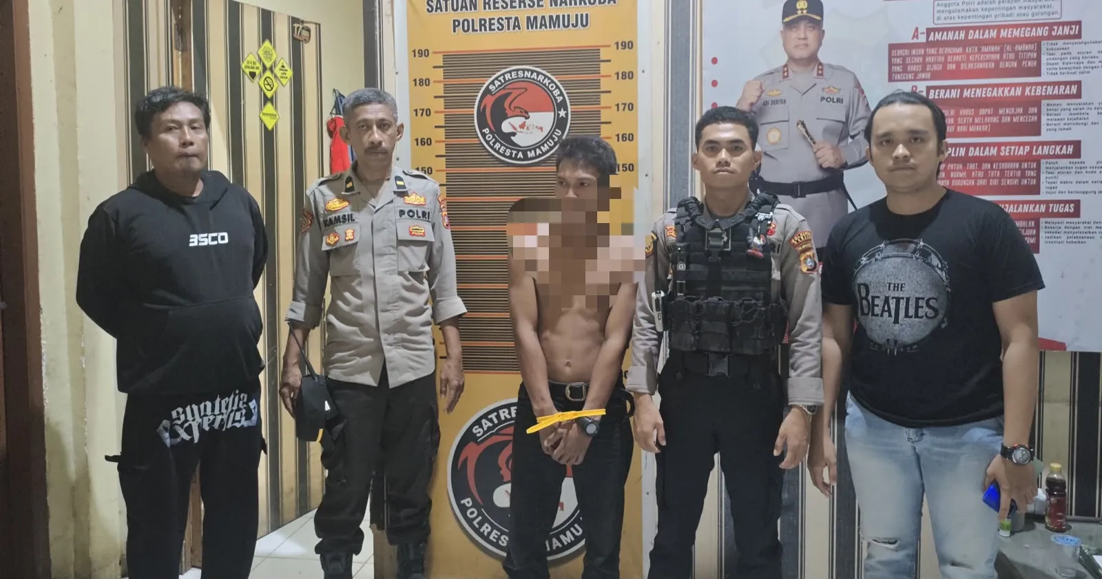 Pemuda Mabuk Boje’ Diamankan Tim URC Polresta Mamuju