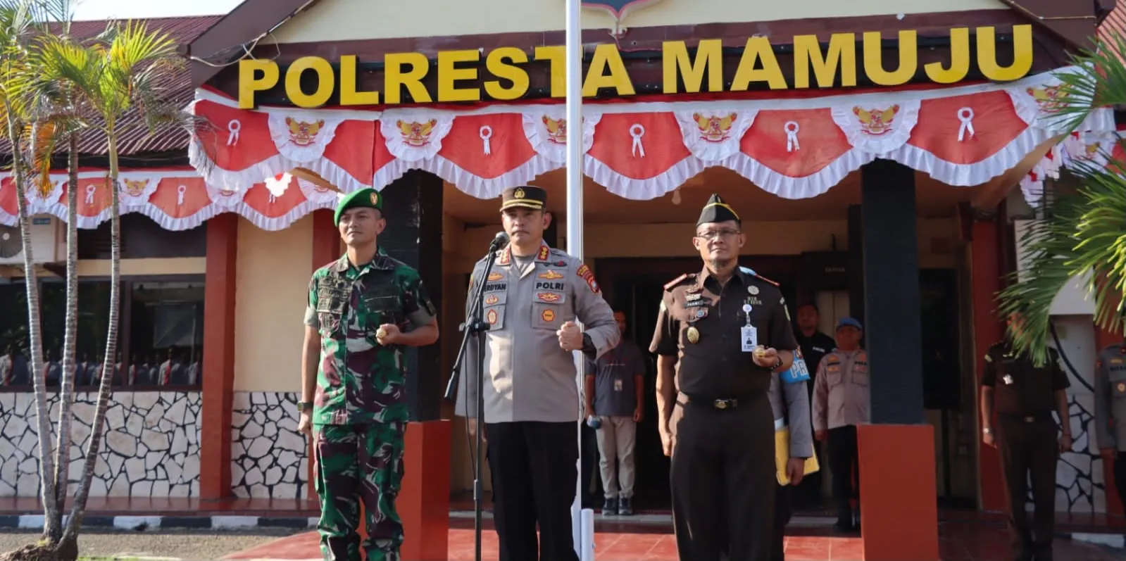 Sinergitas Makin Kokoh, Kapolresta, Dandim dan Kajari Berkomitmen Jaga Keamanan dan Penegakan Hukum di Mamuju