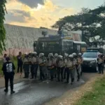Perkuat Kemampuan Pengendalian Massa, Sat Samapta Polresta Mamuju Intensif Gelar Latihan Dalmas