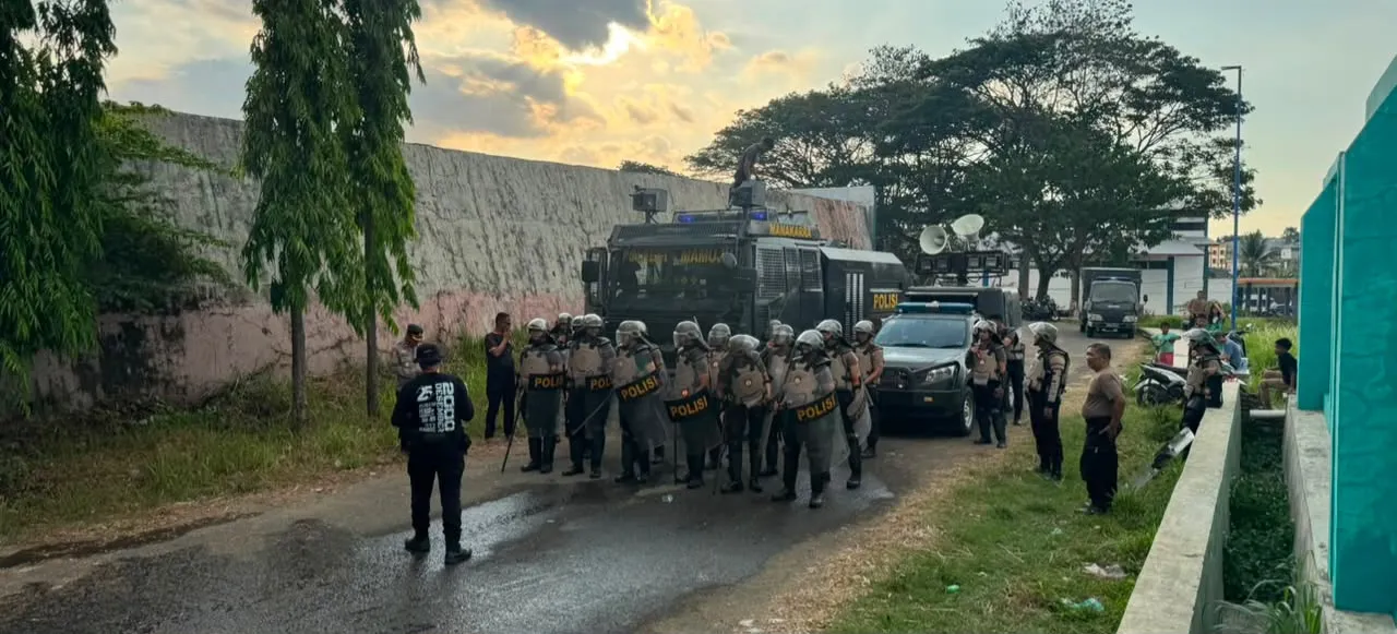 Perkuat Kemampuan Pengendalian Massa, Sat Samapta Polresta Mamuju Intensif Gelar Latihan Dalmas