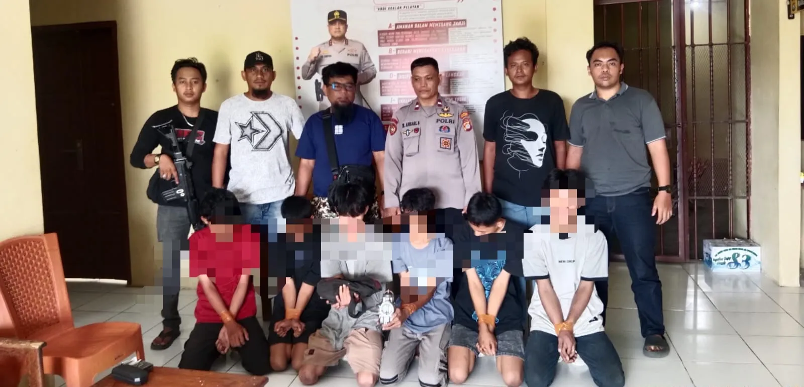 Polsek Kalukku Bersama Warga Berhasil Tangkap Pelaku Pencurian Mesin Katinting