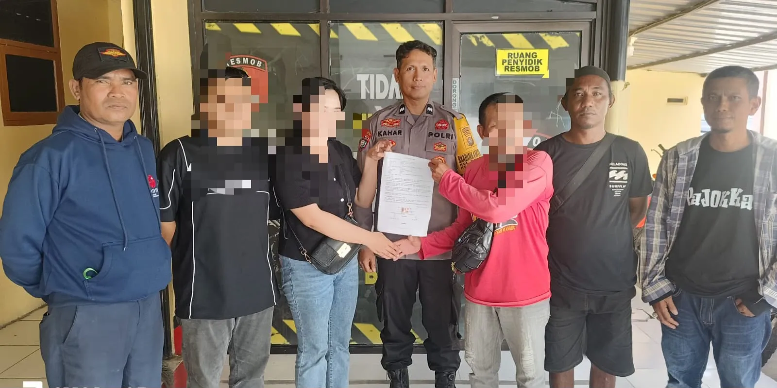 Resmob Polresta Mamuju Selesaikan Perkara Juru Parkir melalui Restorative Justice