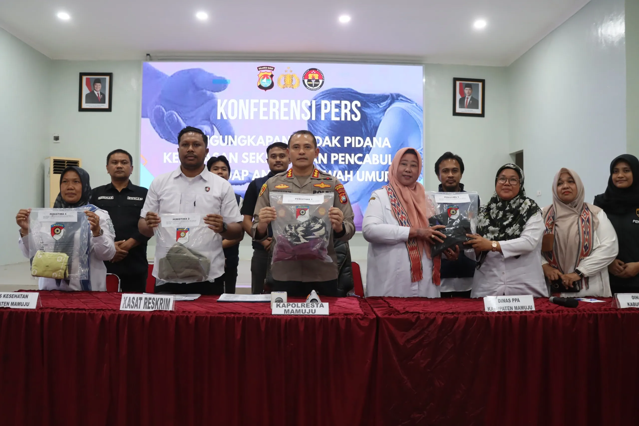 Polresta Mamuju Tangkap 15 Pelaku Kekerasan Seksual Terhadap Anak, Kapolresta : Pastikan Seluruh Pelaku Diproses Hukum
