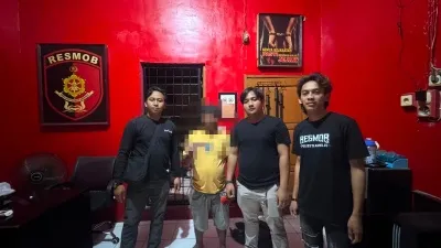 URC Polresta Mamuju Bersama Tim Resmob Bekuk Terduga Pencuri Kotak Amal Masjid Darul Falah