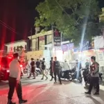Patroli Patmor Bubarkan Aksi Balap Liar di Depan Pasar Baru