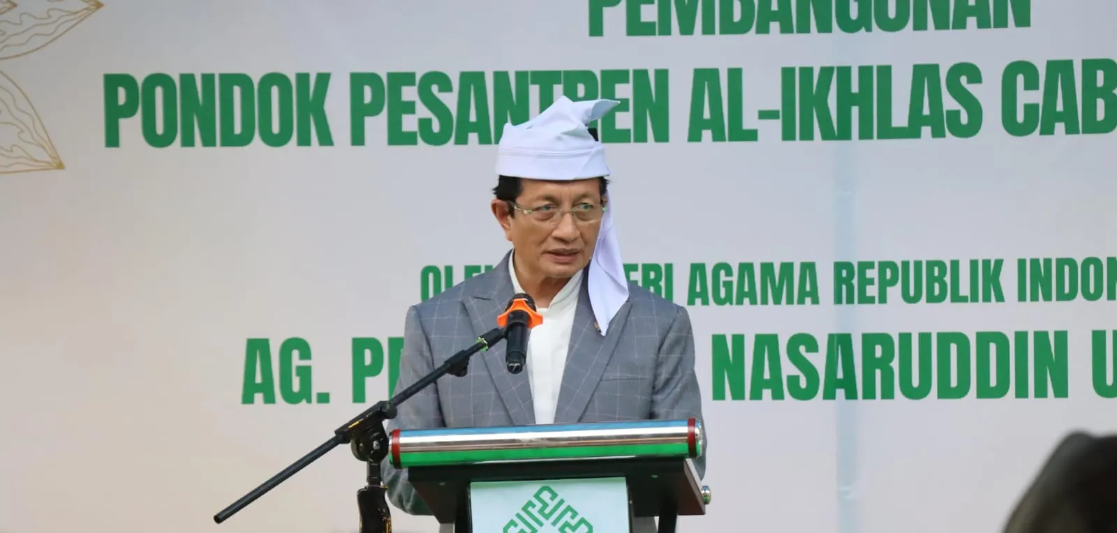 Menteri Agama RI Nazarudin Umar Pimpin Peletakan Batu Pertama Ponpes Al Ikhlas Mamuju, Kapolresta : Kunker Berjalan Aman dan Lancar