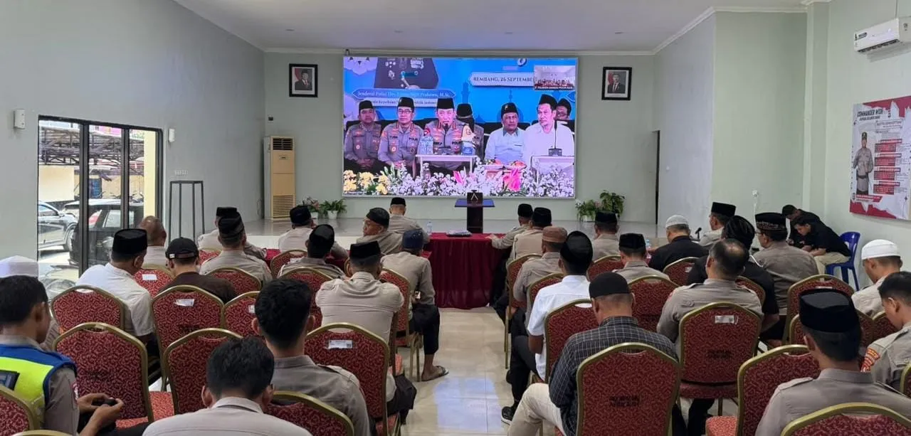 Polresta Mamuju Ikuti Ngaji Kebangsaan Bersama Gus Baha