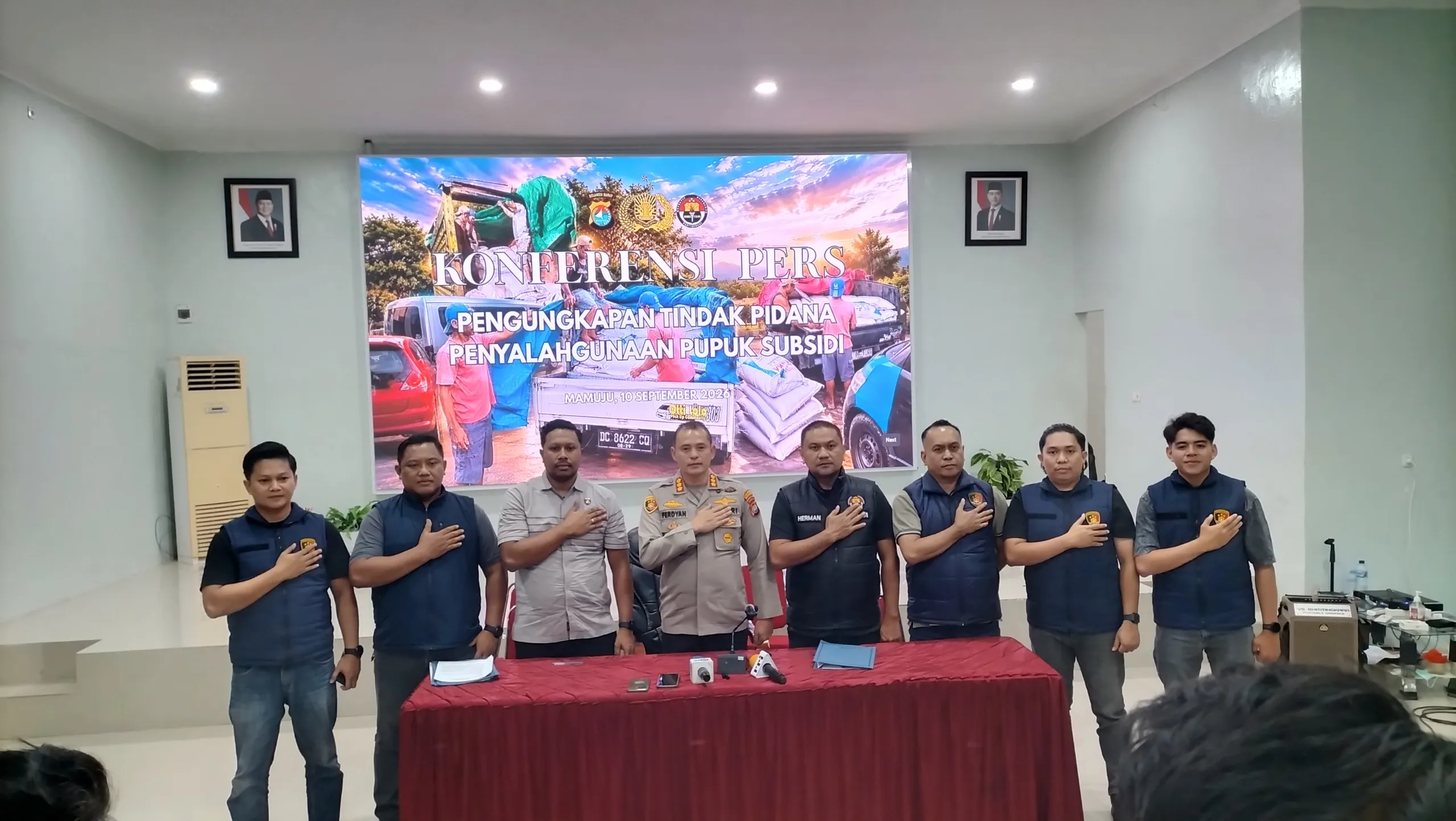 Polresta Mamuju Ungkap Penyalahgunaan 30 Ton Pupuk Subsidi, Lima Tersangka Diamankan