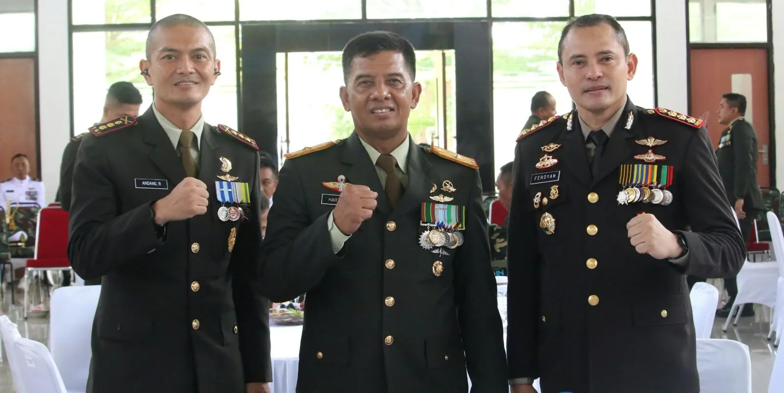 Kapolresta Mamuju Hadiri Upacara Peringatan HUT ke-81 TNI di Makorem 142/Tatag